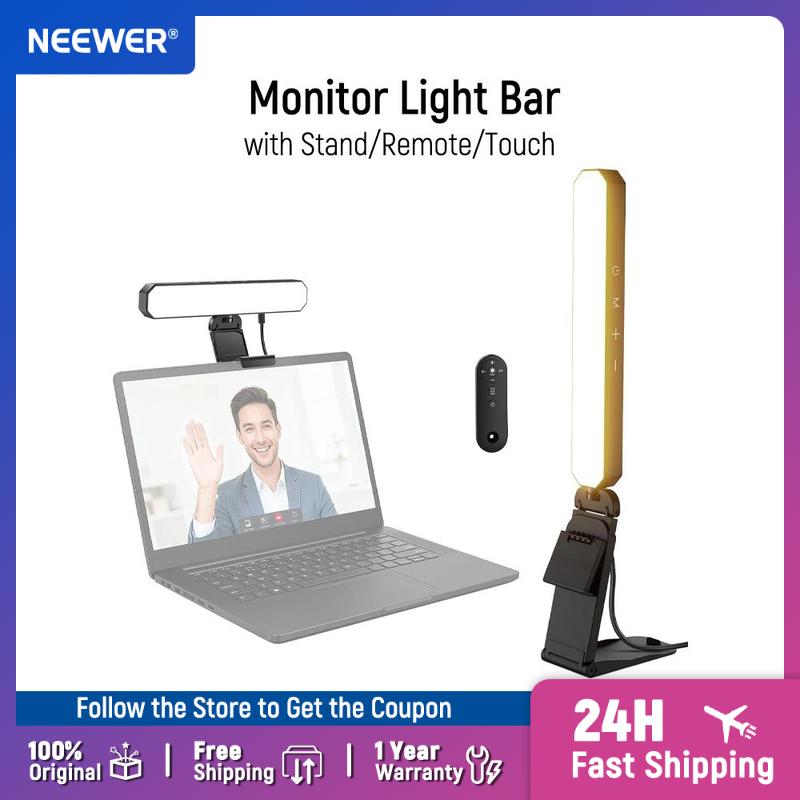 Photography Lighting Description - NEEWER Basics 6W monitorlichtbalk met afstandsbediening/aanraakbediening
